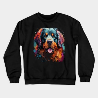 Tibetan Mastiff Rainbow Crewneck Sweatshirt